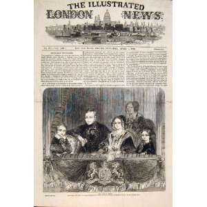  Royal Visit Astley Hippodrome Theatre Old Print 1846