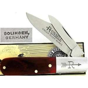  Russell Green River Germany Barlow Smooth Red Bone Knife 