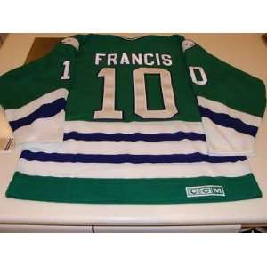  Hartford Whalers Hockey Vintage Jersey L Ron Francis   NHL 