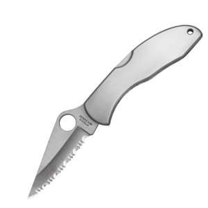 Delica 4 Stainless Steel Handle Serrated 