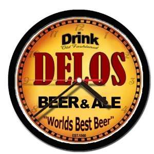  DELOS beer and ale cerveza wall clock 