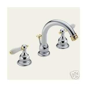  DELTA NEO STYLE 8 LAVATORY FAUCET IN CHROME & BRASS