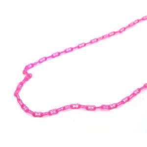  [Aznavour] Simple Chain Necklace / Neon Pink. Jewelry