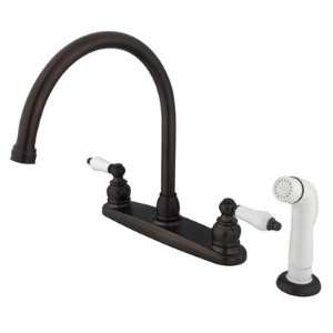 Elements of Design EB72 Victorian Goose Neck Kitchen Faucet with 