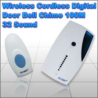 Wireless Cordless Digital DoorBell Chime 100M 32 Sound  