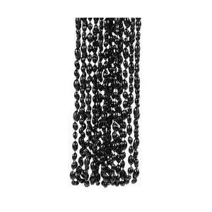  Black Football Bead Necklaces (1 dozen)   Bulk [Toy 