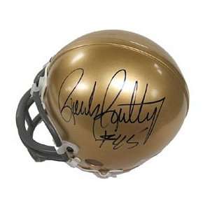  Rudy Ruettiger Autographed/Signed Mini Helmet Sports 