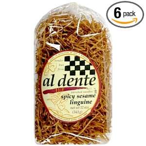Al Dente Spicy Sesame Linguine, 12 Ounce (Pack of 6)  