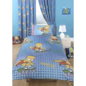  BART SIMPSONS COOL DUDE TWIN BED DUVET/QUILT COVER SET 