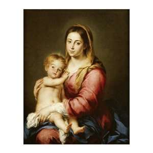  The Virgin and Child by Bartolome Esteban Murillo . Art 