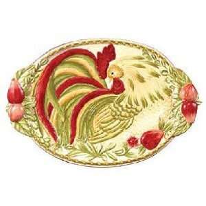  Royal Doulton Chanticlair Oval Platter Sculptured Kitchen 