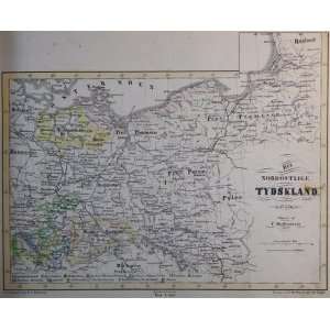  Hoffensberg Map of Northeast Germany (1851) Office 
