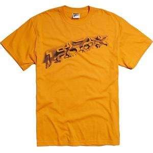  Fox Racing Paper Cut Short Sleeve T Shirt   Small/Orange 