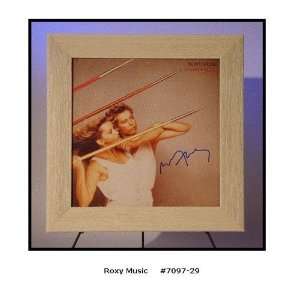  Roxy Music Autographed/Hand Signed Album Cover Flesh+Blood 