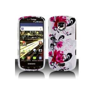  Samsung i510 Droid Charge Graphic Case   Red Flower on White (Free 