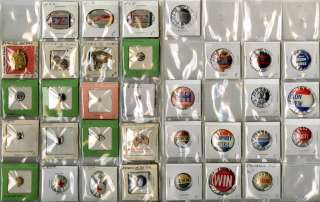US Pin Backs Lapel Pins Schools Political Patriotic Orders Collection 