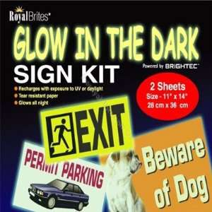  Glow In The Dark Sign Kit, 2/pack Arts, Crafts & Sewing