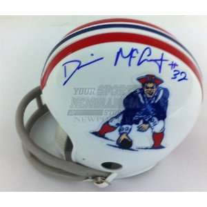  Signed Devin McCourty Mini Helmet   Replica   Autographed 