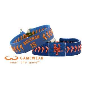 Carlos Beltran Genuine Jersey Bracelet and New York Mets Team Color 