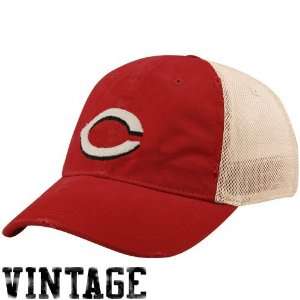  Nike Cincinnati Reds Red Natural Faded Relaxed Mesh Back 