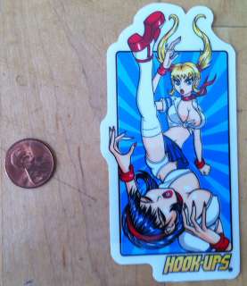 HOOK UPS VINTAGE NOS RIVAL SCHOOLS 2 STICKER  