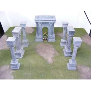  Miniature Terrain Roman Arch & Columns Boxed Set Toys 