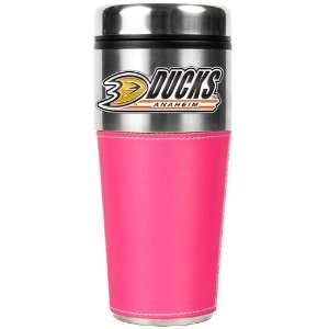  Anaheim Ducks NHL 16oz Travel Tumbler with Pink Sleeve 