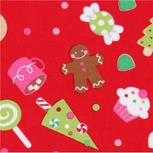  red Riley Blake Christmas fabric cute Xmas (Sold in 