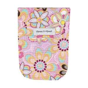  Diapees & Wipees Crystal Flowers Baby Diaper and Wipes Bag Baby