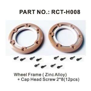  Wheel Frame ( Zinc Alloy) + Cap Head Screw 2x8 (12pcs 