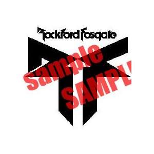 ROCKFORD FOSGATE WHITE VINYL DECAL STICKER