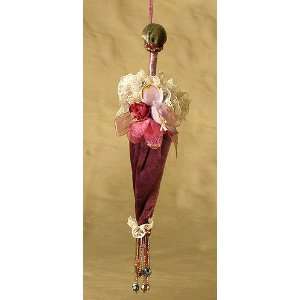  8 Tea & Rose Mauve Fabric Victorian Umbrella Christmas 