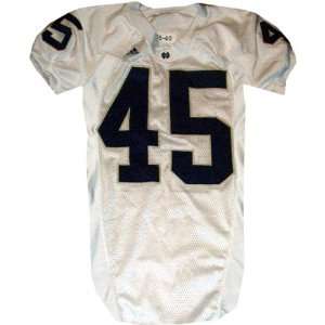   Gioia #45 2006 Notre Dame Game Used White Jersey (40)   New Arrivals