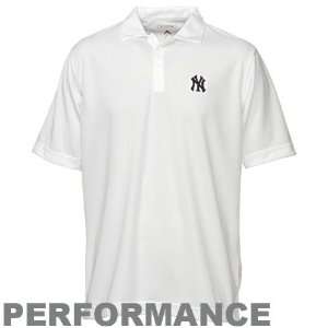   New York Yankees White Excellence Performance Polo