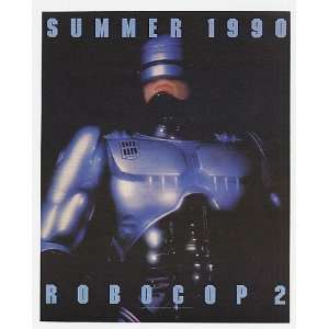  1990 Robocop 2 Movie Print Ad