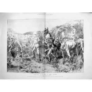  1900 DRAGOONS BOER LAAGER SOLDIERS WAR HORSES