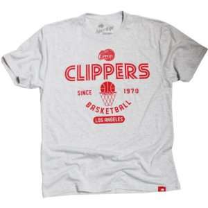 Los Angeles Clippers Gymnasium Comfy Tri Blend Tee   White
