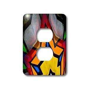 Dinas Abstract Design   Unusual and colorful design   Light Switch 