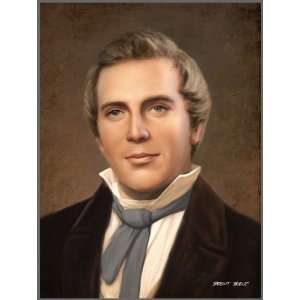  Joseph Smith Portrait by Brent Borup 12x10 Plaque   Framed 