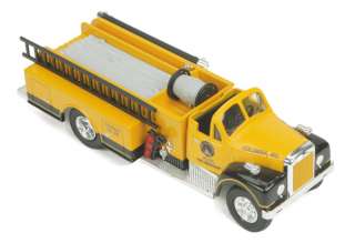 MTH Railking Die Cast Metal Yellow O Scale Fire Truck  