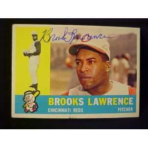 Brooks Lawrence Cincinnati Reds #434 1960 Topps Signed Autographed 