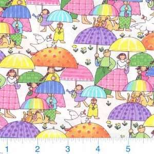  45 Wide Bryce & Madeline Umbrellas Fabric By The Yard 