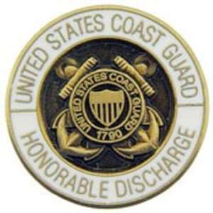   Coast Guard Honorable Discharge Pin 5/8 Arts, Crafts & Sewing