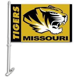   Tigers MIZZOU MU NCAA Car Flag With Wall Brackett