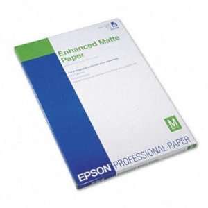 Epson Professional Enhanced Matte Inkjet Paper, White 