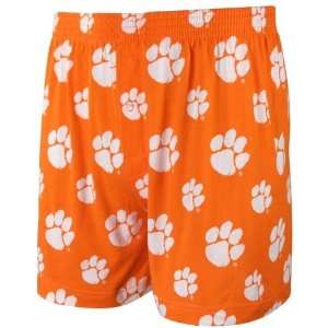Clemson Tigers Orange Tandem Boxer Shorts  Sports 