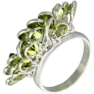 Faceted Peridot Bunch Ring   Sterling Silver Everything 