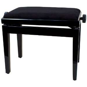  Palatino BP 110 BK Plush Padded Piano Bench, Black 