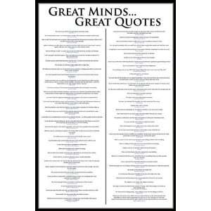   Minds Famous Motivational Quotes Poster 24 x 36 inches