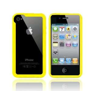  For iLUV EDGE iPhone 4 Silicone Bumper Case YELLOW 
